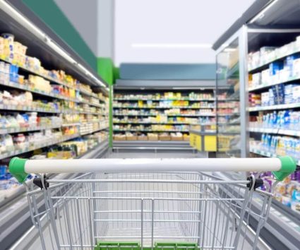 illustratief: supermarkt gangpad
